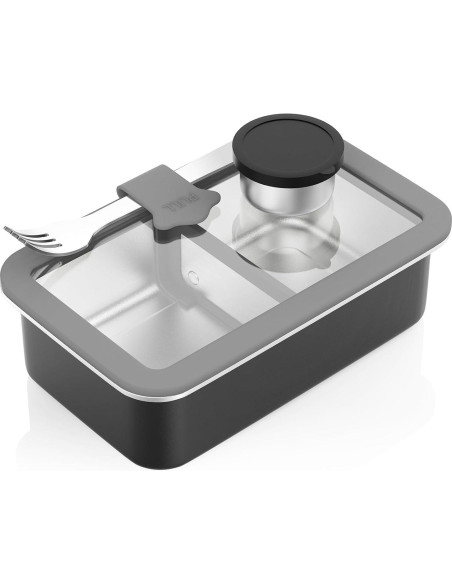 Caja Bento de Acero Inoxidable Bakpoco 1250ml A Prueba de Fugas Caja Bento de Acero Inoxidable Bakpoco 1250ml A Prueba de Fugas