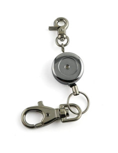 Cadena de Llave Retráctil Zinc 60cm Negra H-Cadenas-B1 2