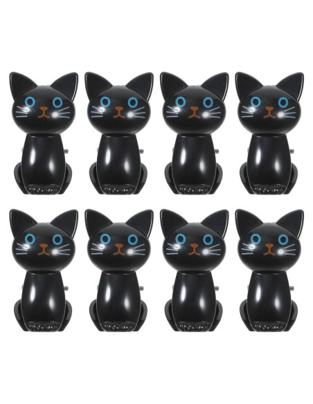 Clips para Bolsas de Comida BESTonZON 8PCS Gato Negro Clips para Bolsas de Comida BESTonZON 8PCS Gato Negro