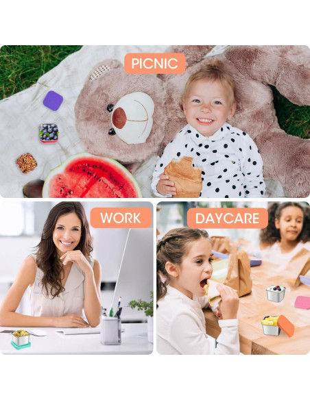 Contenedores de Snacks Haldane Acero Inoxidable 170ml 4 Piezas Contenedores de Snacks Haldane Acero Inoxidable 170ml 4 Piezas
