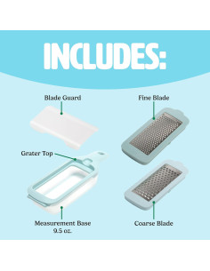 Rallador Intercambiable Tasty con Base de Medición 269g Aqua 2