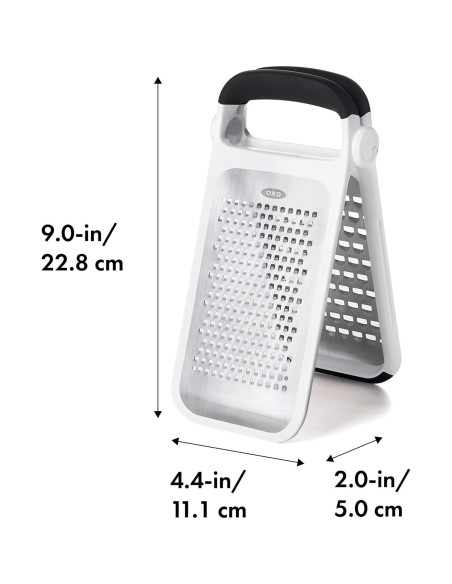 Rallador Doblado OXO Good Grips Acero Inoxidable 22.86 cm Rallador Doblado OXO Good Grips Acero Inoxidable 22.86 cm