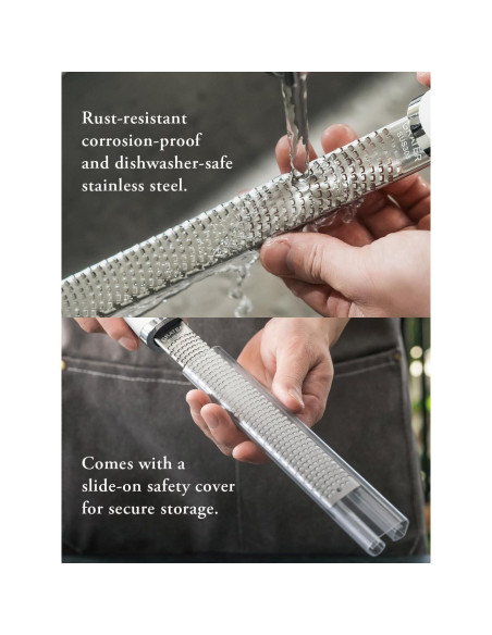 Rallador Zester OROSSO Blanco Acero Inoxidable 90g Rallador Zester OROSSO Blanco Acero Inoxidable 90g