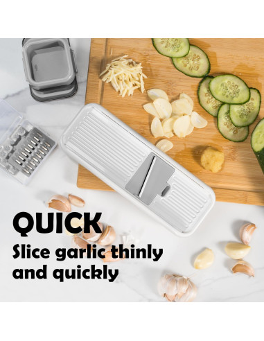 Mini Cortador de Verduras Badelite con 3 Cuchillas de Acero Inoxidable