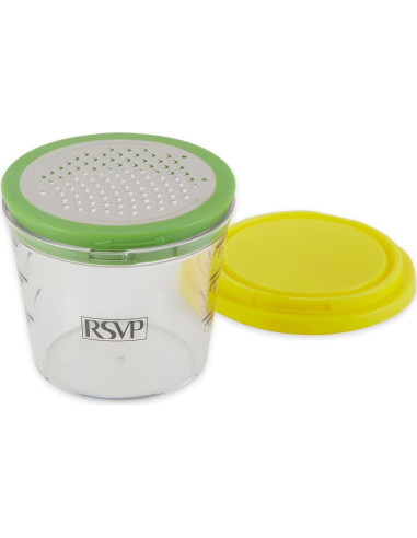 Rallador Zester Multifuncional RSVP Amarillo 177 ml Apto Lavavajillas
