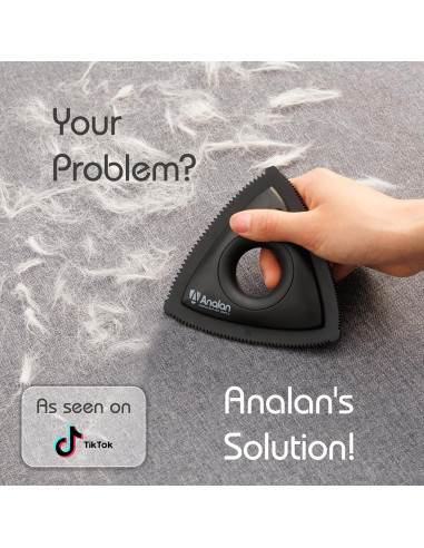 Removedor de Pelo de Mascota Analan Triangular 12cm Ecológico