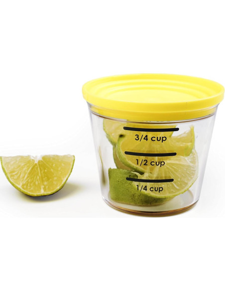 Rallador Zester Multifuncional RSVP Amarillo 177 ml Apto Lavavajillas