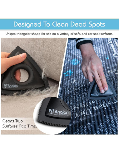 Removedor de Pelo de Mascota Analan Triangular 12cm Ecológico