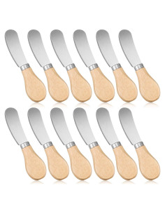 Juego de 12 Espátulas de Acero Inoxidable Patelai 12 cm