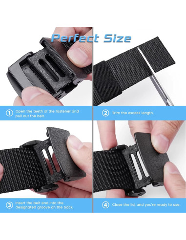Cinturón Táctico Jumbofit de Nylon Ajustable para Hombres/Mujeres