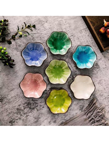 Soporte para cuchara de café cerámica Rhobtyne Grietas de hielo