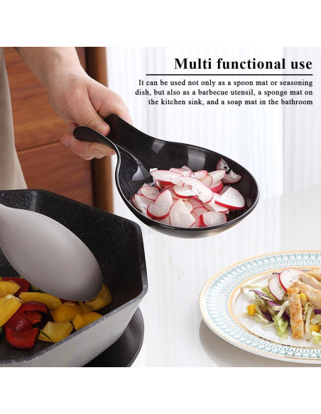 Soporte para cucharas Kyraton 2 Pack - Plástico Grado Alimenticio Soporte para cucharas Kyraton 2 Pack - Plástico Grado Alimenticio