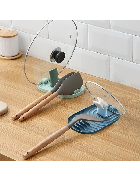 Soporte Plegable para Tapas y Cucharas Ystbaunly - 2 Piezas Soporte Plegable para Tapas y Cucharas Ystbaunly - 2 Piezas