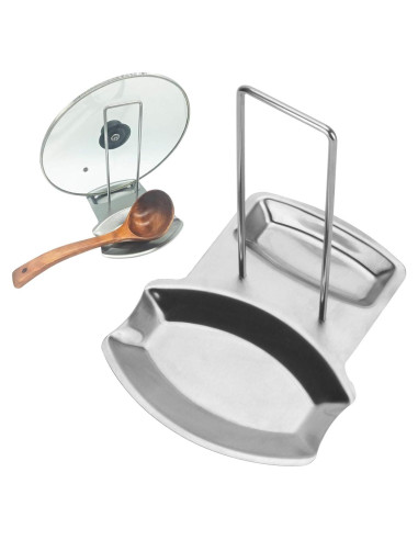 Soporte de Acero Inoxidable para Tapas y Utensilios de Cocina