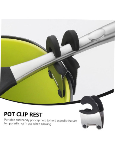 Clip Soporte para Utensilios de Cocina Garneck Negro