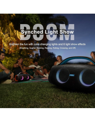 Altavoz Bluetooth DOSS Extreme Boom Pro 100W Impermeable Azul