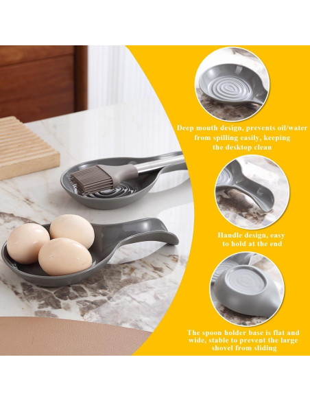 Soporte para Cucharas Kyraton 4 Pack - Plástico Grado Alimenticio Soporte para Cucharas Kyraton 4 Pack - Plástico Grado Alimenticio
