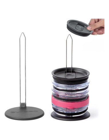 Organizador de Tapas de Vaso ELYPRO - Vertical para 10 Tapas
