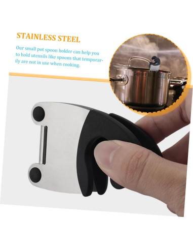 Soporte para cuchara de olla BIUDECO Acero Inoxidable Antideslizante
