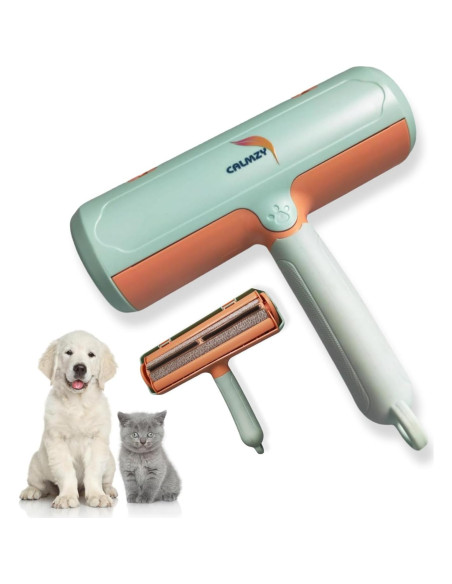 Rodillo Eliminador de Pelo de Mascota CALMZY Verde y Naranja Rodillo Eliminador de Pelo de Mascota CALMZY Verde y Naranja