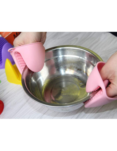 Colador de Silicona ZYluoke Ajustable Manos Libres Azul