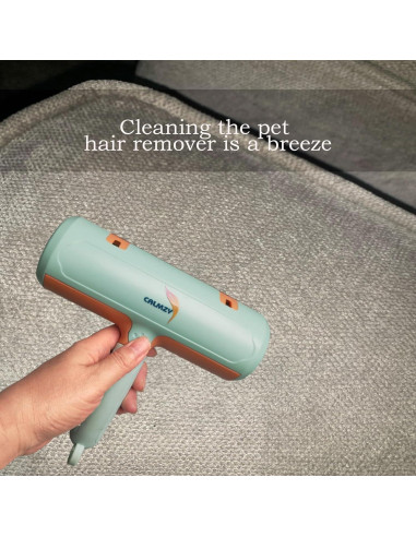 Rodillo Eliminador de Pelo de Mascota CALMZY Verde y Naranja