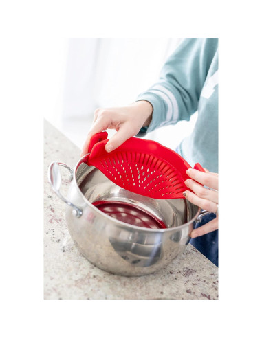 Colador de Pasta Arlig Clip On Silicona Ajuste Universal
