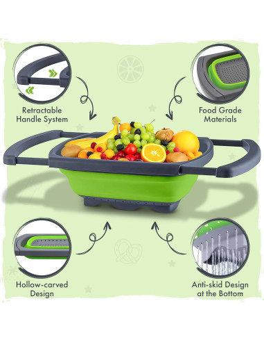 Colador Plegable de Silicona Trendsettings 26.9x24.1cm