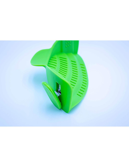 Colador Ajustable de Silicona Genérico Verde Lima 23 cm Colador Ajustable de Silicona Genérico Verde Lima 23 cm