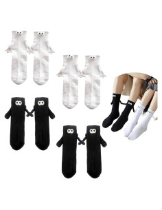 Calcetines Magnéticos Ninejuize - 4 Pares Unisex 3D