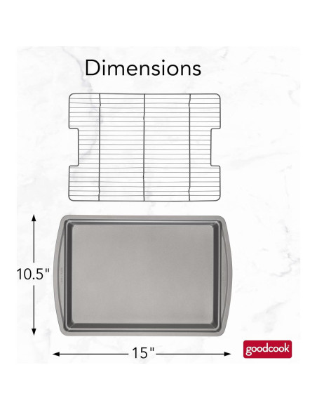 Juego de Horneado GoodCook 15" x 26.7 cm Antiadherente Juego de Horneado GoodCook 15" x 26.7 cm Antiadherente