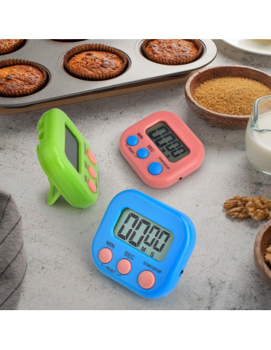 Paquete de 6 Temporizadores Digitales de Cocina CAPHONT