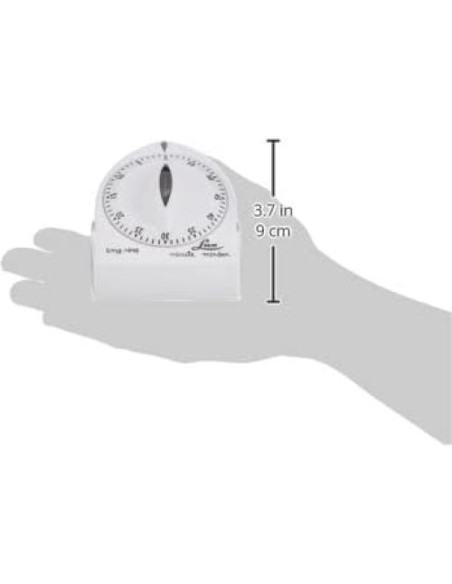 Temporizador Mecánico LUX CP1929 Blanco 1 Hora Preciso Temporizador Mecánico LUX CP1929 Blanco 1 Hora Preciso