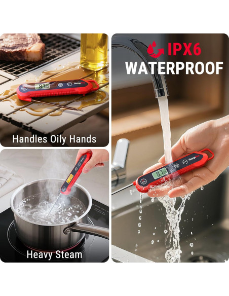 Termómetro Digital Instantáneo TempPro a Prueba de Agua 0.5C Termómetro Digital Instantáneo TempPro a Prueba de Agua 0.5C