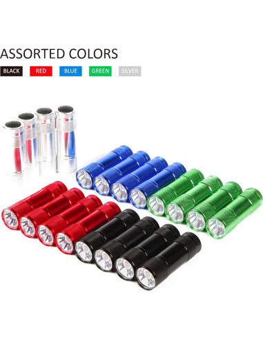 Juego de Linternas LED FASTPRO 20-Pack 100 Lúmenes Aluminio