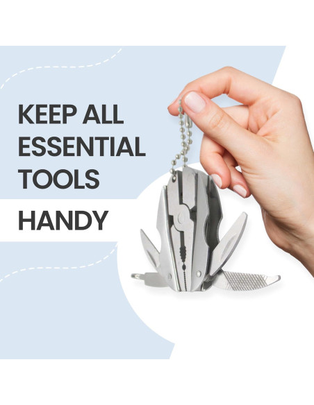 Mini Multitool Gadgetime USA 6 en 1 - Alicate, Destornillador y Más Mini Multitool Gadgetime USA 6 en 1 - Alicate, Destornillador y Más