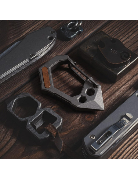 Multiherramienta EDC KeyUnity KU02 de Titanio 7 en 1 Multiherramienta EDC KeyUnity KU02 de Titanio 7 en 1