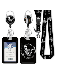 Carrete de Insignia Retráctil Gctriki Calavera 60cm Alta Resistencia