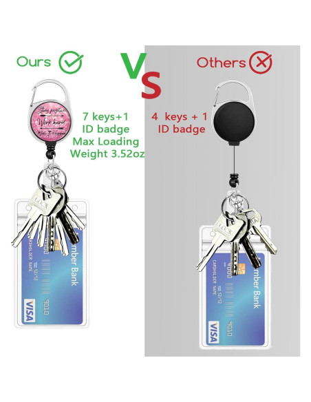 Porta Insignia Retráctil Lebrocoli con Clip y Diseño Positivo Porta Insignia Retráctil Lebrocoli con Clip y Diseño Positivo