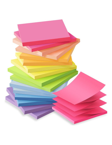 Notas Adhesivas Pop Up Kozerite 3x3 cm 16 Blocs Colores Brillantes