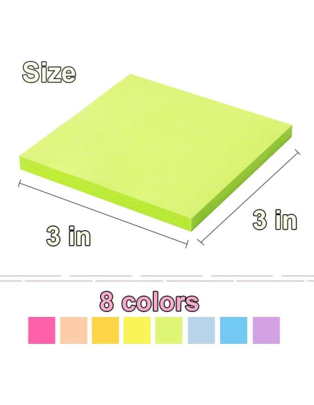 Notas Adhesivas Pop Up Kozerite 3x3 cm 16 Blocs Colores Brillantes Notas Adhesivas Pop Up Kozerite 3x3 cm 16 Blocs Colores Brillantes