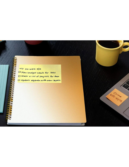 Notas Adhesivas Post-it Amarillo Canario 12 Blocs 100 Hojas Notas Adhesivas Post-it Amarillo Canario 12 Blocs 100 Hojas