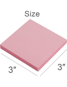 Notas Adhesivas Vanpad 7.62x7.62 cm Rosa Claro 8 Pzs 2