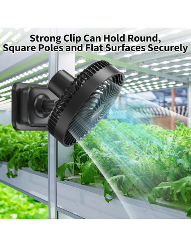 Ventilador Clip-On GRANDFAST TF01 17.78cm 4 Velocidades Silencioso