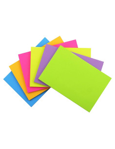 Notas Adhesivas Early Buy 6 Colores Brillantes 10.16x15.24cm
