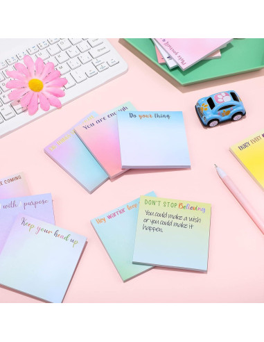 Zonon Notas Adhesivas Motivacionales 12 Piezas 7.6x7.6cm