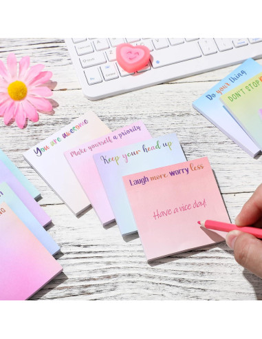 Zonon Notas Adhesivas Motivacionales 12 Piezas 7.6x7.6cm