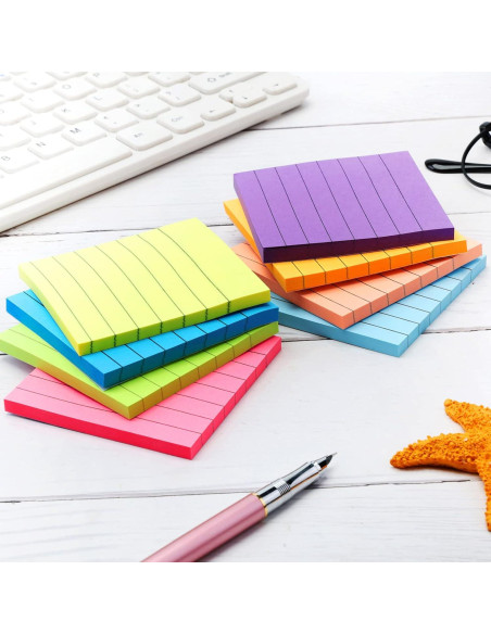 Pack 14 Notas Adhesivas Brillantes 10x15 cm y 8x8 cm Pack 14 Notas Adhesivas Brillantes 10x15 cm y 8x8 cm