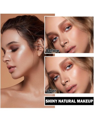 Paleta de Maquillaje Iluminador XINGXYUEL 28g - 01 Blanco Perla