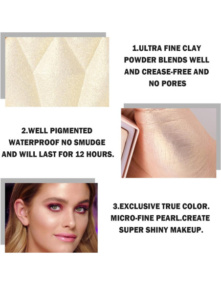 Paleta de Maquillaje Iluminador XINGXYUEL 28g - 01 Blanco Perla Paleta de Maquillaje Iluminador XINGXYUEL 28g - 01 Blanco Perla
